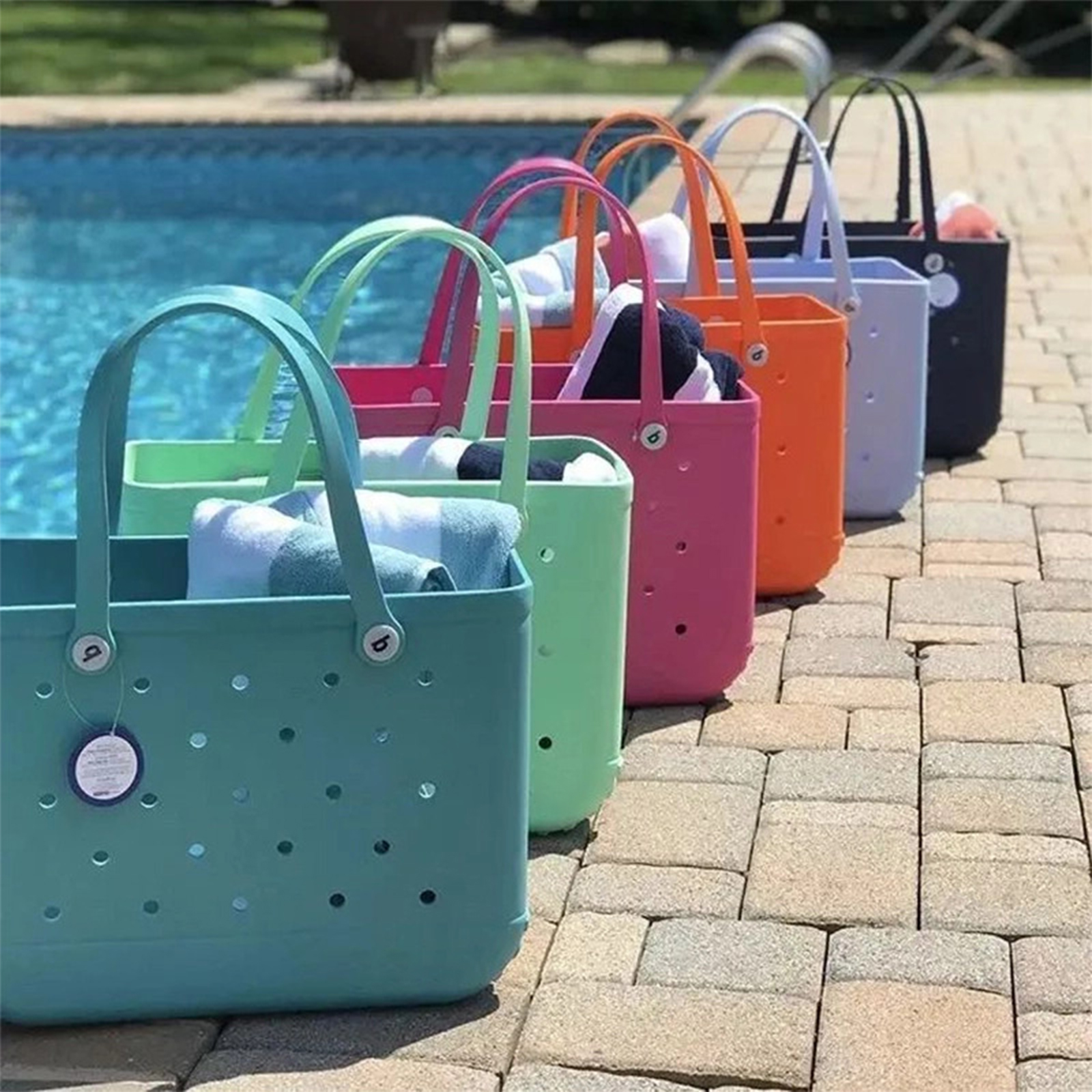 ☀️Summer Promotion - 70% OFF🎉Original Mummy 'Ugly' Bag - Large Waterproof Washable TipOpen Tote Bag for the Beach Boat Pool Sports