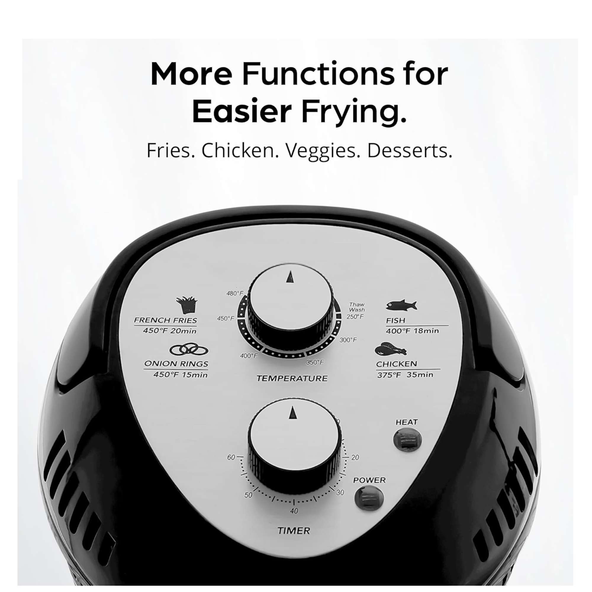 Glass Air Fryer 16Qt, Extra Large – Non Toxic