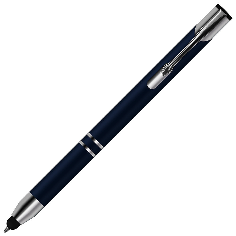 Pack of 4 Comfortable Stylus Touch Screen Pen with Ballpoint Nib Rubber Tip