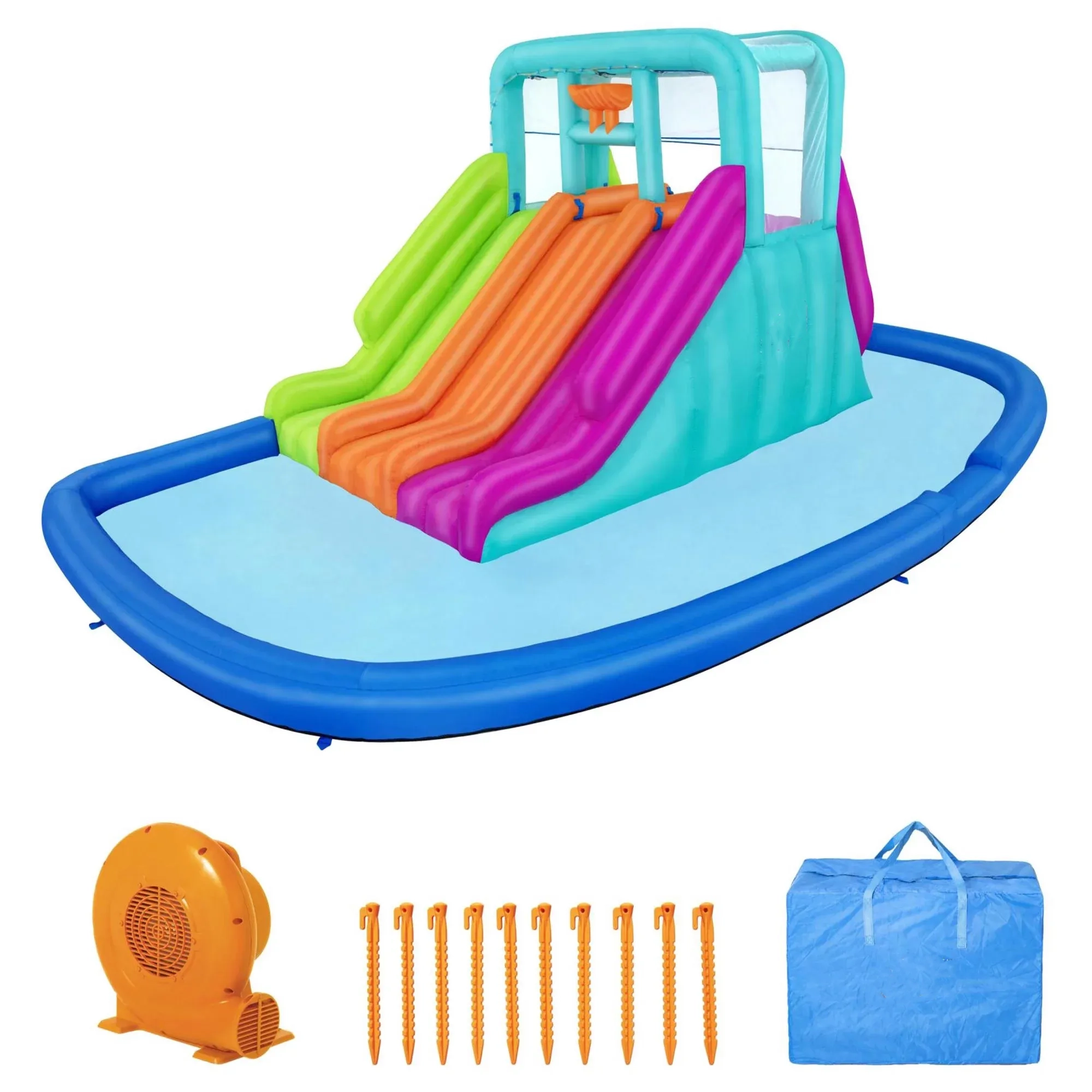 Triple Splash Kids Inflatable Mega Water Park