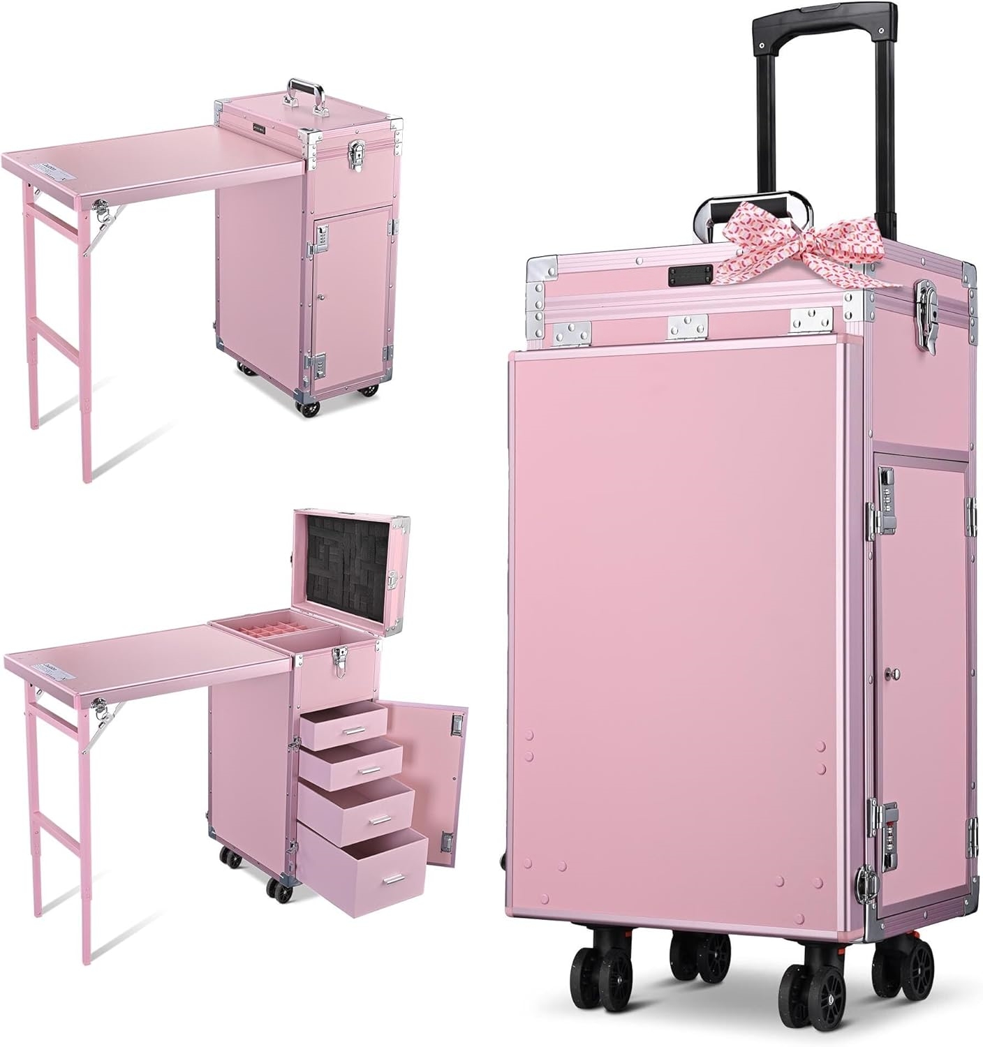🎉Anniversary Sale - Rolling Manicure Table Makeup Station!
