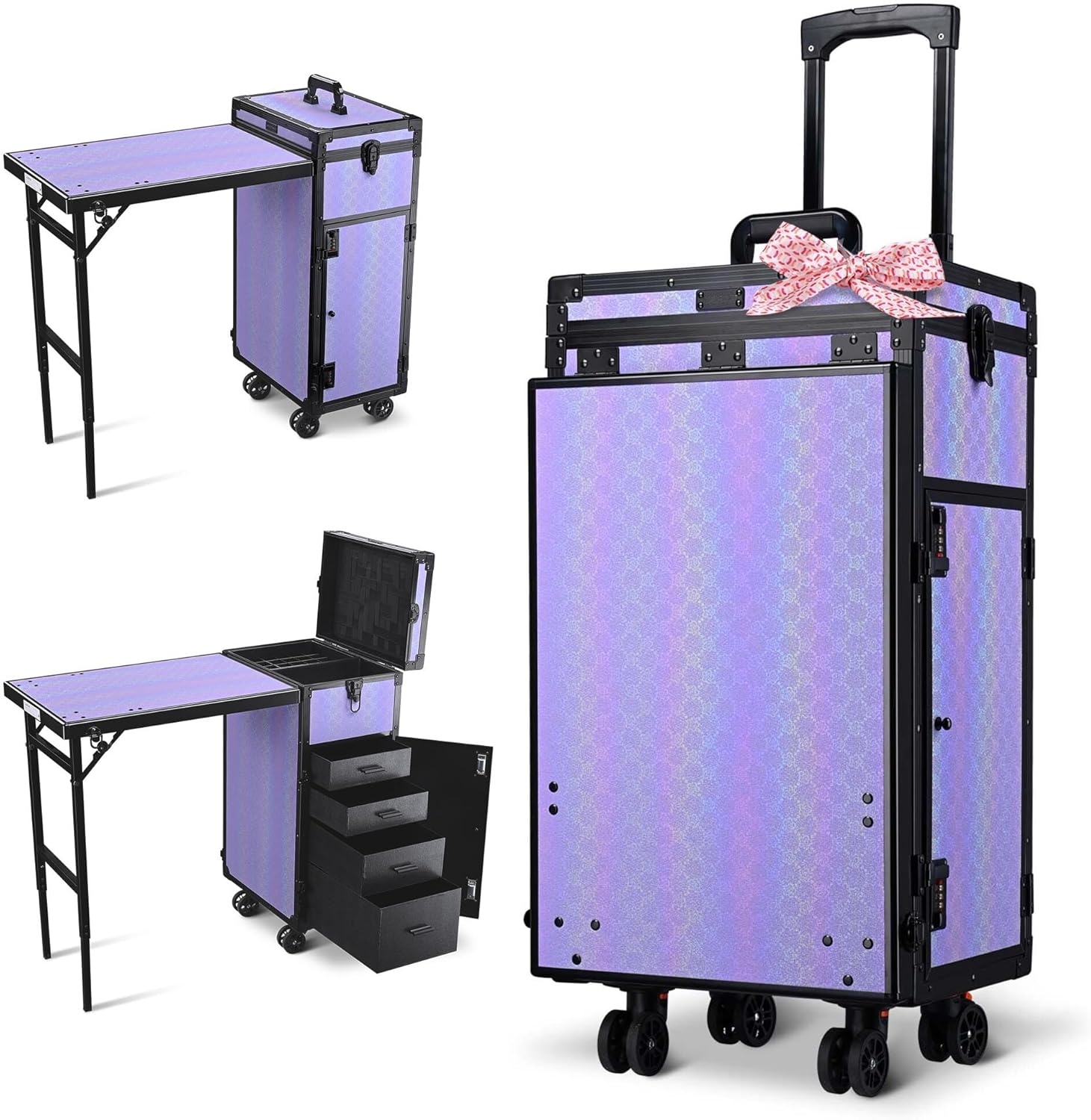 🎉Anniversary Sale - Rolling Manicure Table Makeup Station!