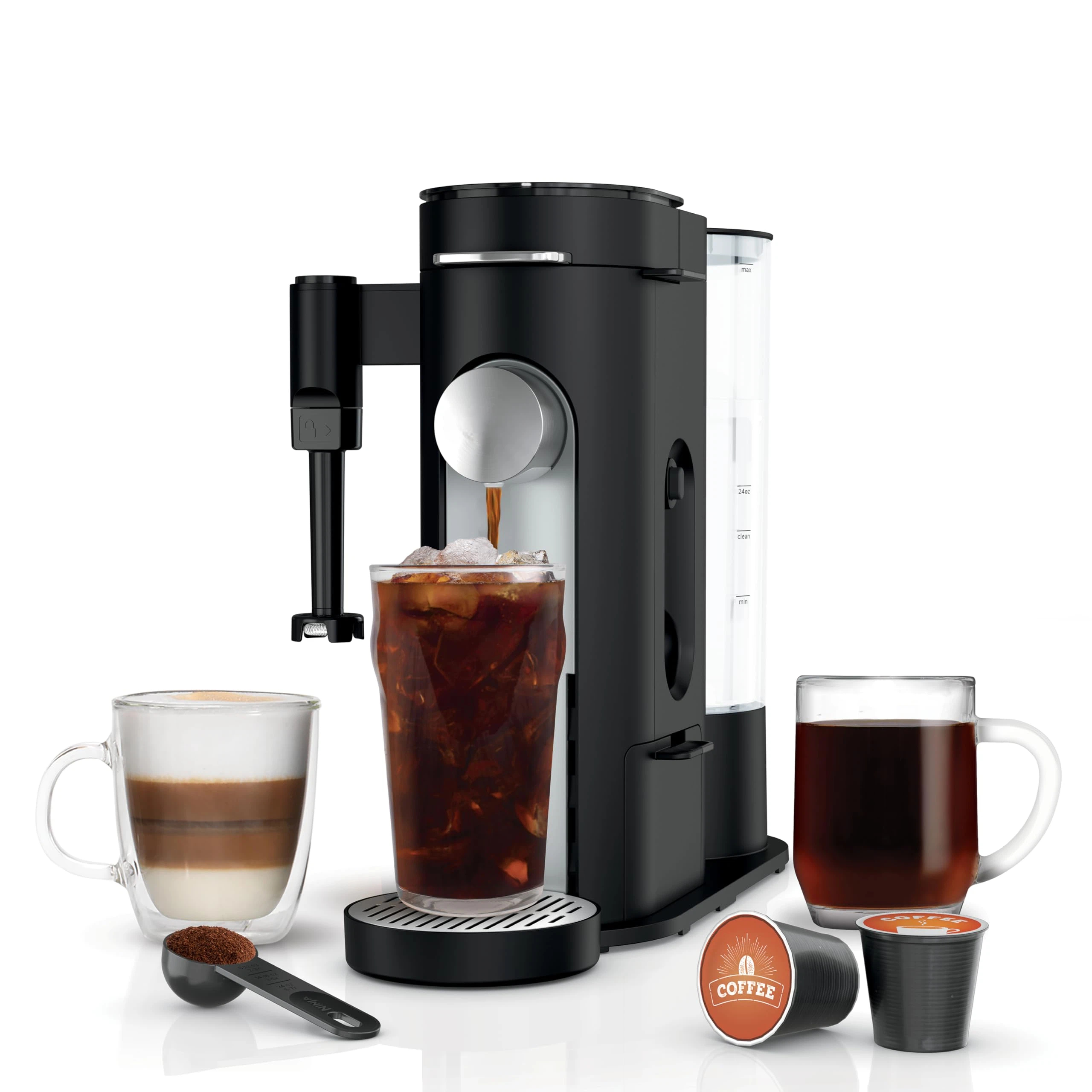 💥Factory Direct Sale💥Pod & Grounds Coffee Maker | 56oz Reservoir & 24oz Brew