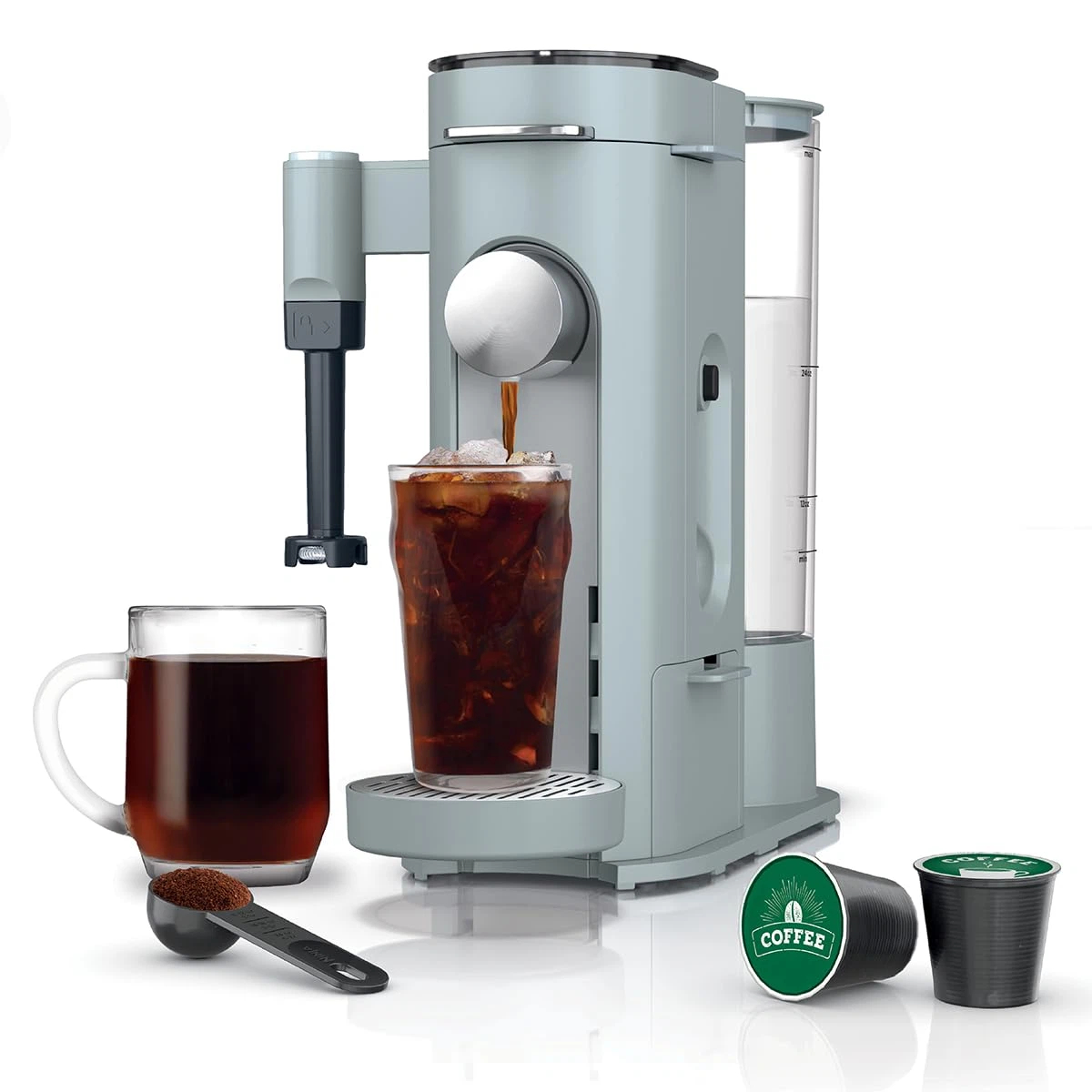 💥Factory Direct Sale💥Pod & Grounds Coffee Maker | 56oz Reservoir & 24oz Brew
