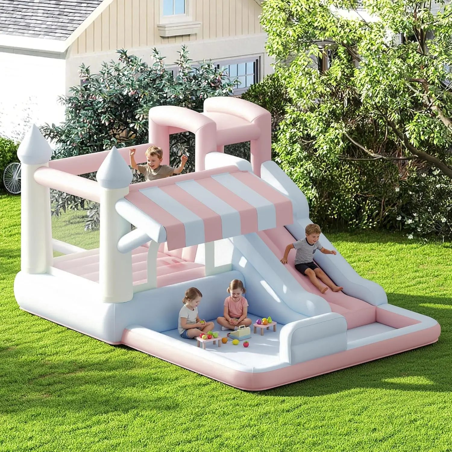 Triple Splash Kids Inflatable Mega Water Park