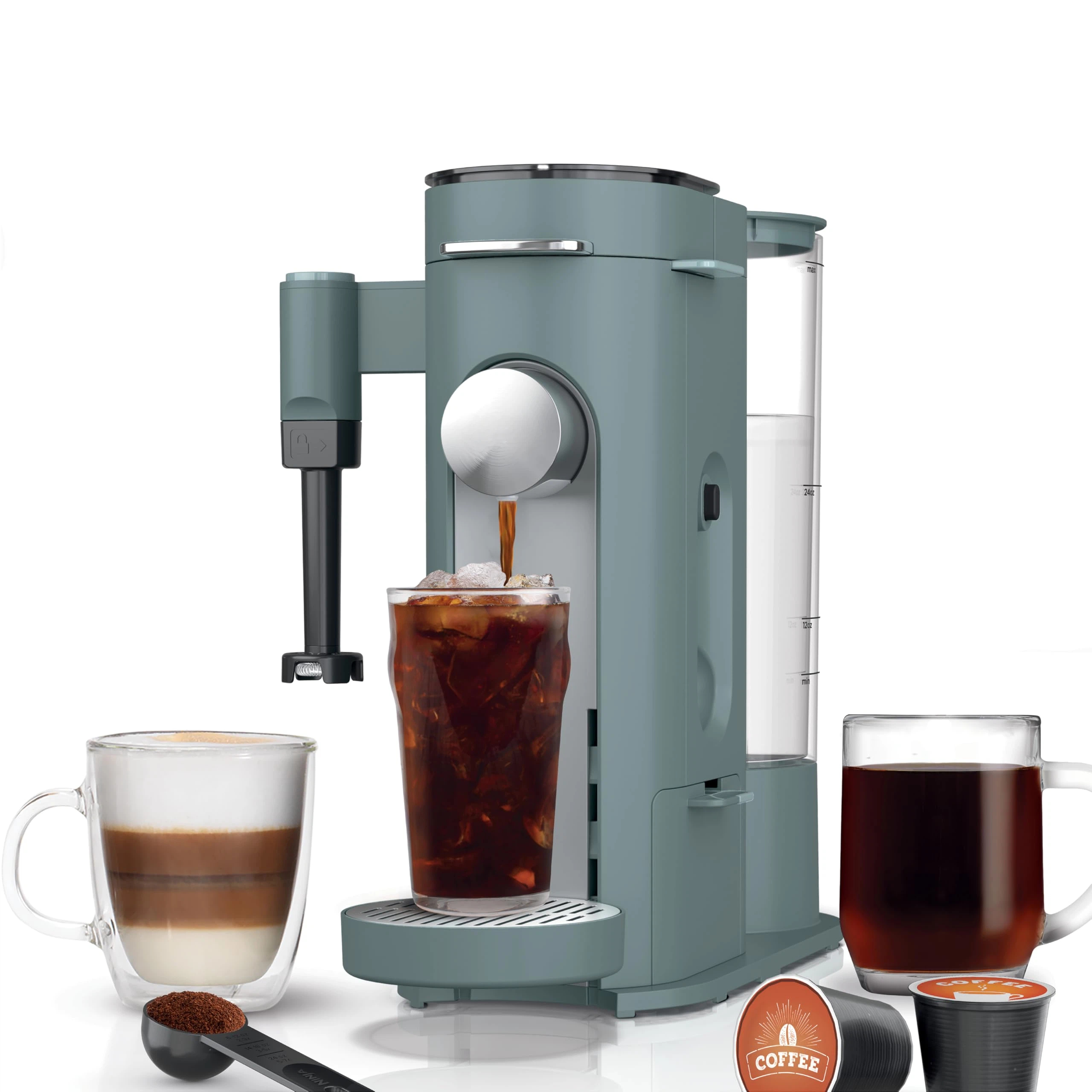 💥Factory Direct Sale💥Pod & Grounds Coffee Maker | 56oz Reservoir & 24oz Brew