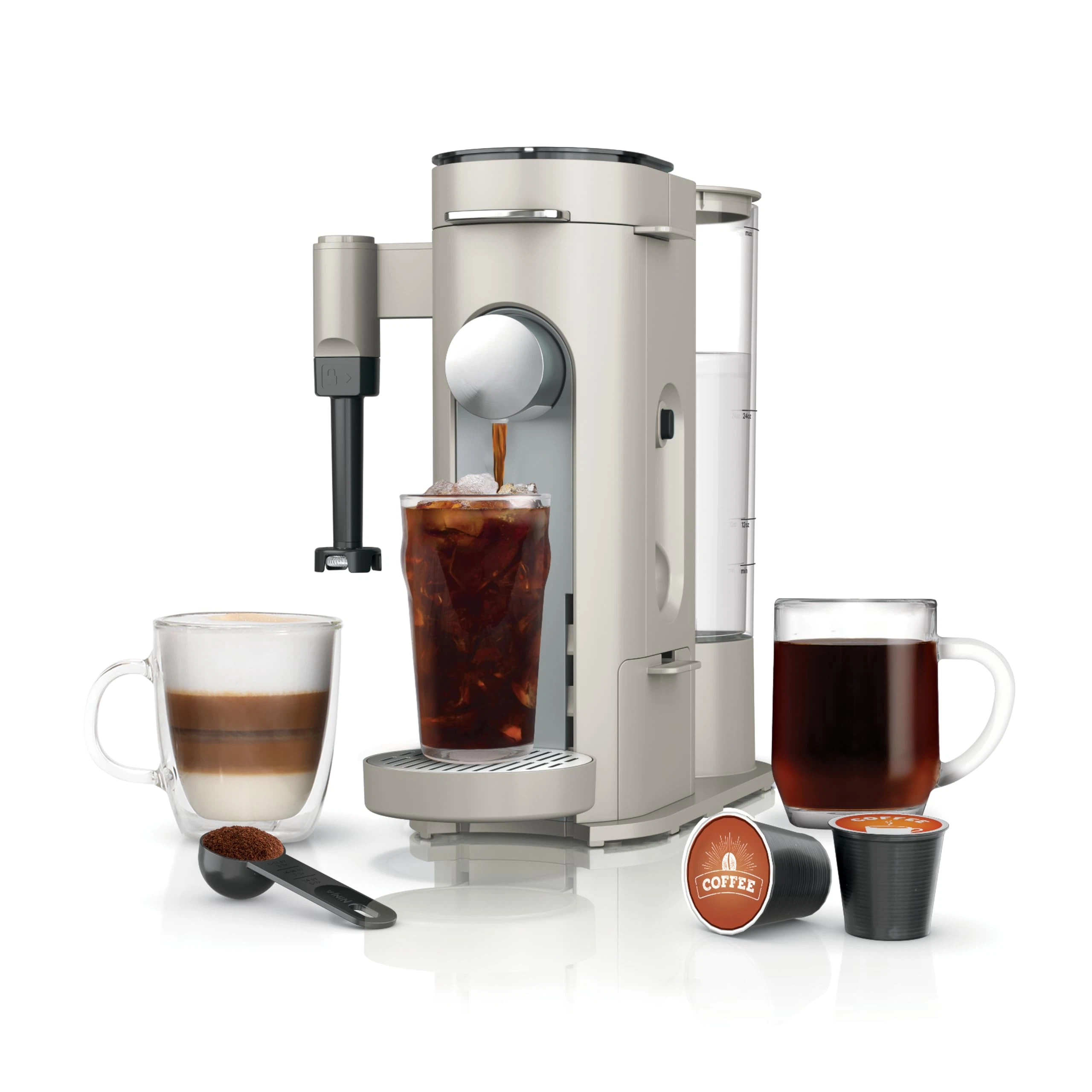 💥Factory Direct Sale💥Pod & Grounds Coffee Maker | 56oz Reservoir & 24oz Brew