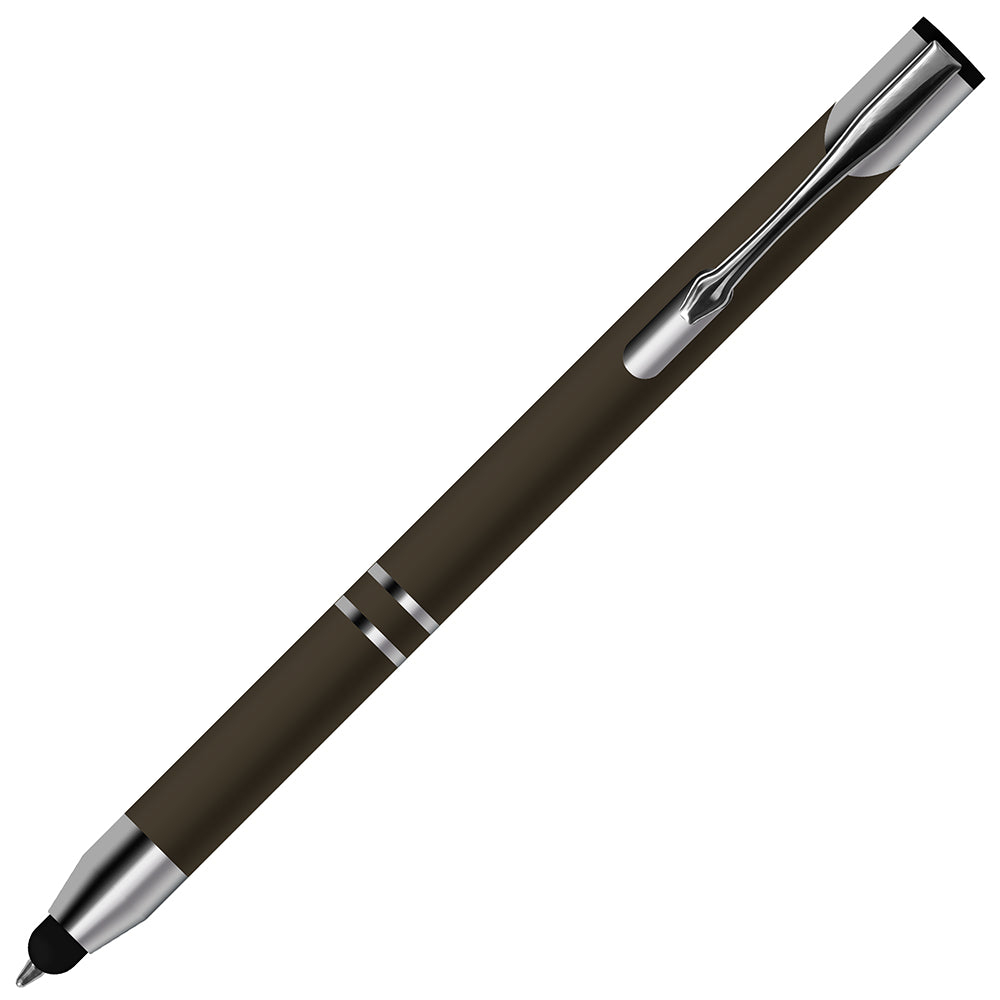 Pack of 4 Comfortable Stylus Touch Screen Pen with Ballpoint Nib Rubber Tip
