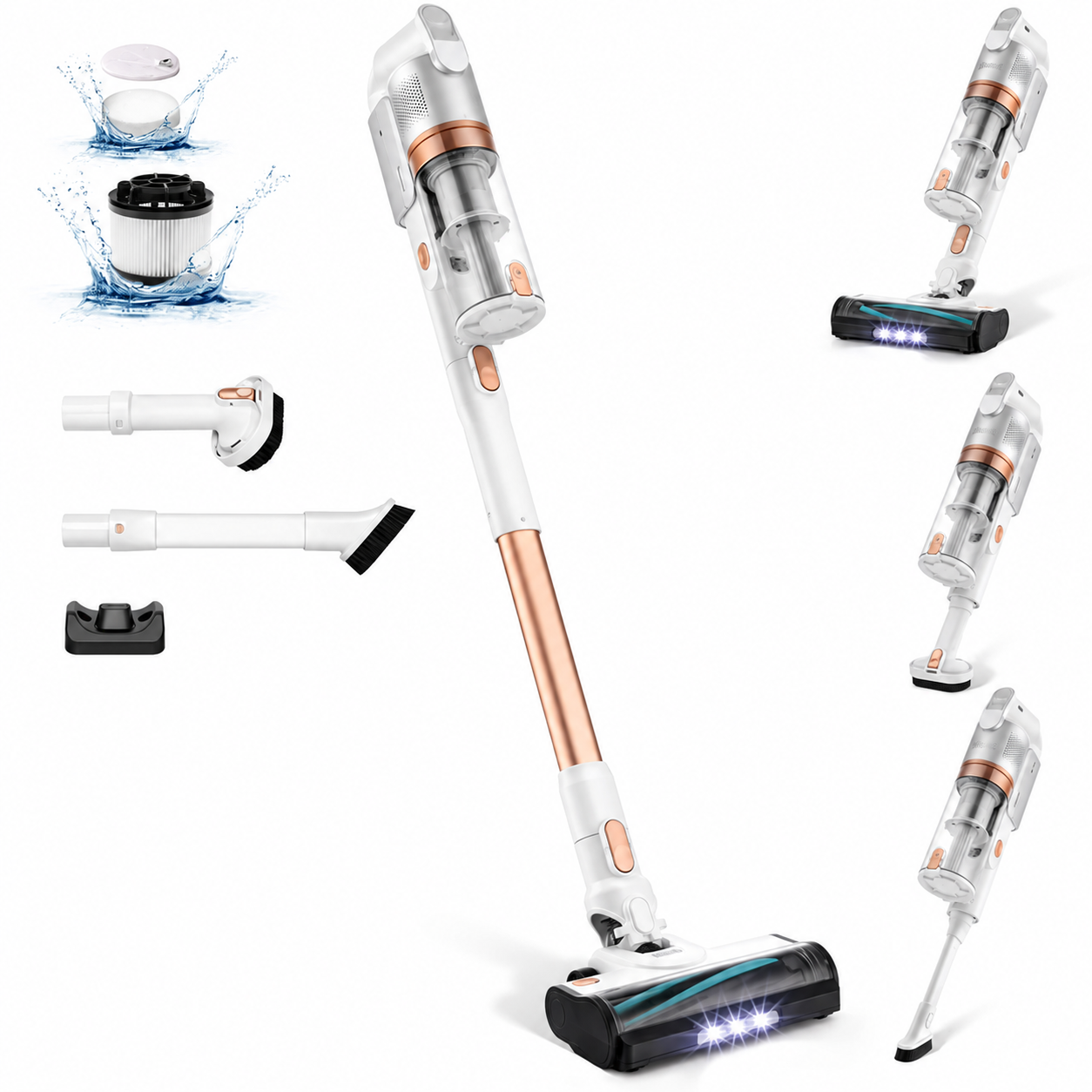 💥Clearance sale 29.99💥 Cordless Vacuum Cleaner, Anti-Tangle for Pet Hair, Up to 50 Minutes