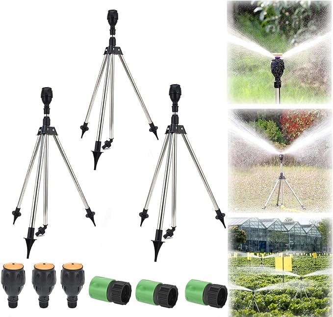 (🔥SPRING HOT SALE 30% OFF🌟)Rotating Tripod Sprinkler