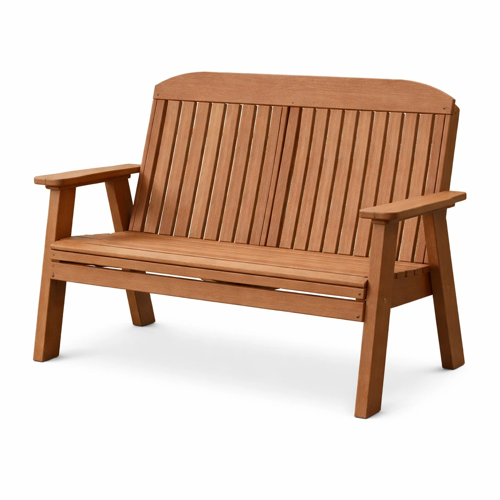 Banco de exterior de madera de acacia marrón 120x62x88 cm-NESTLIVOZ