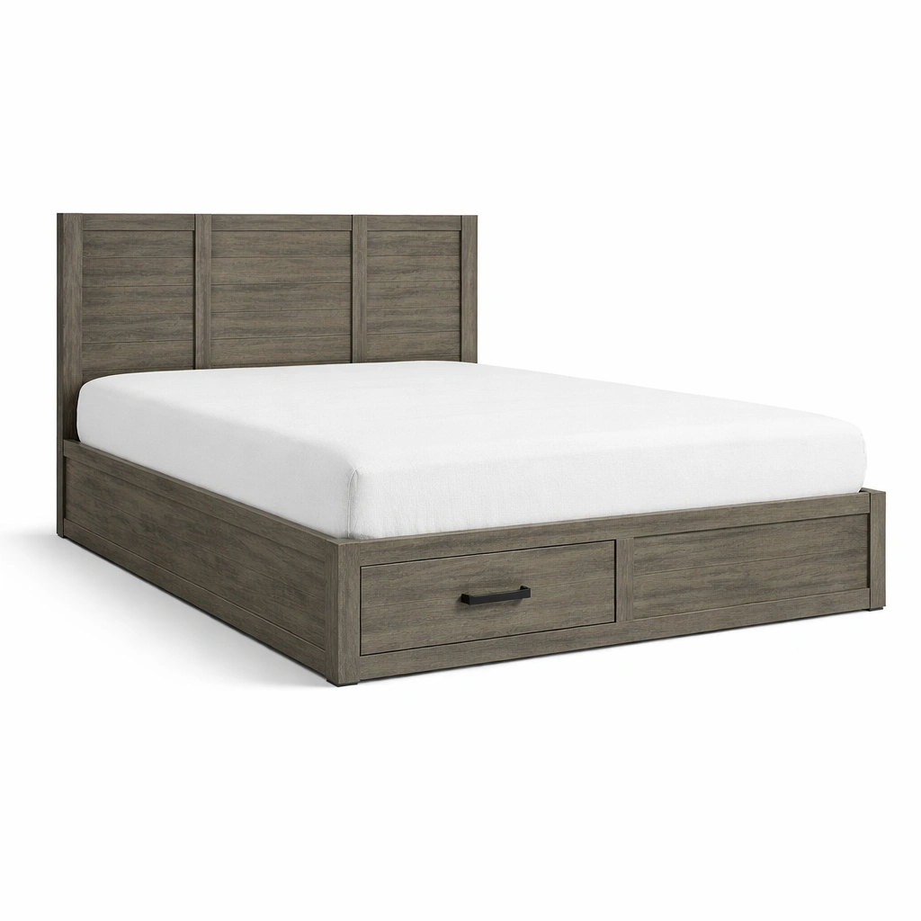 Cama con almacenamiento