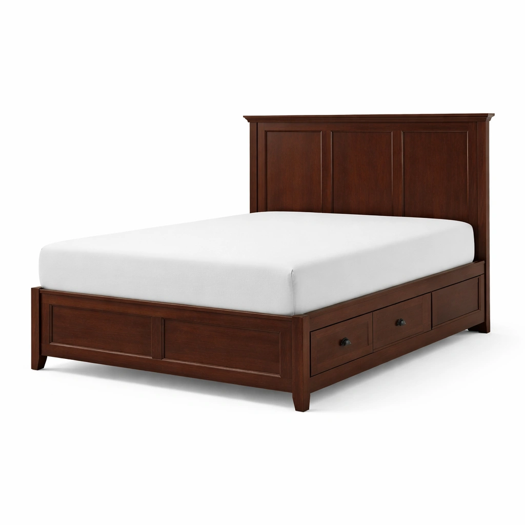 Cama con almacenamiento