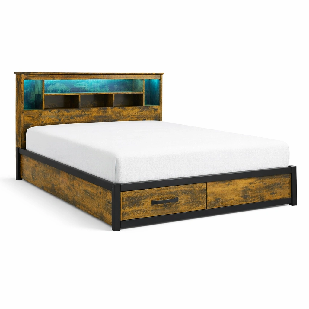 Cama con almacenamiento - FURNFARA