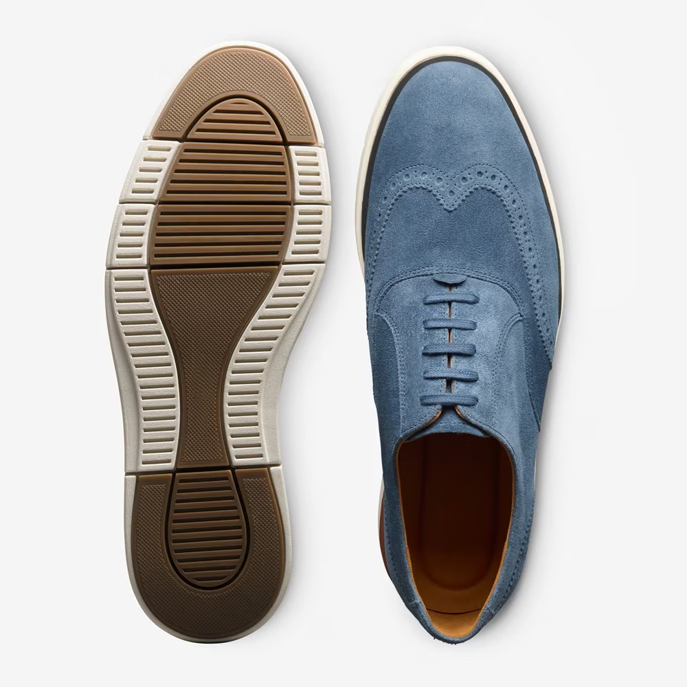 Almond Commuting Style Lace-up Hybrid Oxford