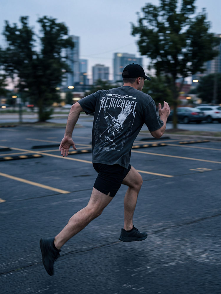 Archangel St. Michael Christian Washed T-Shirt