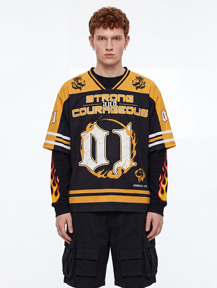 Strong and Courageous Christian Mesh Jersey