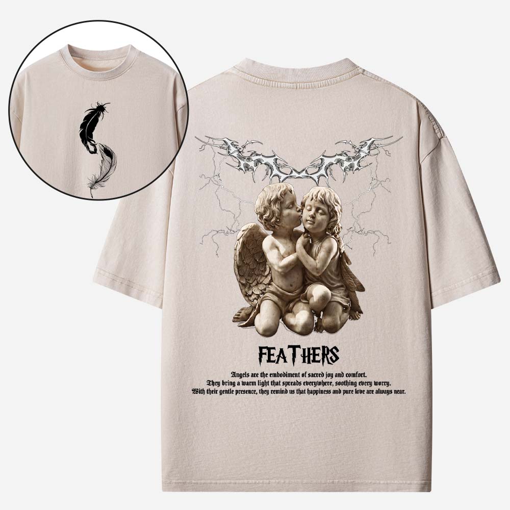 Angelcore Cherub Christian Washed T-Shirt