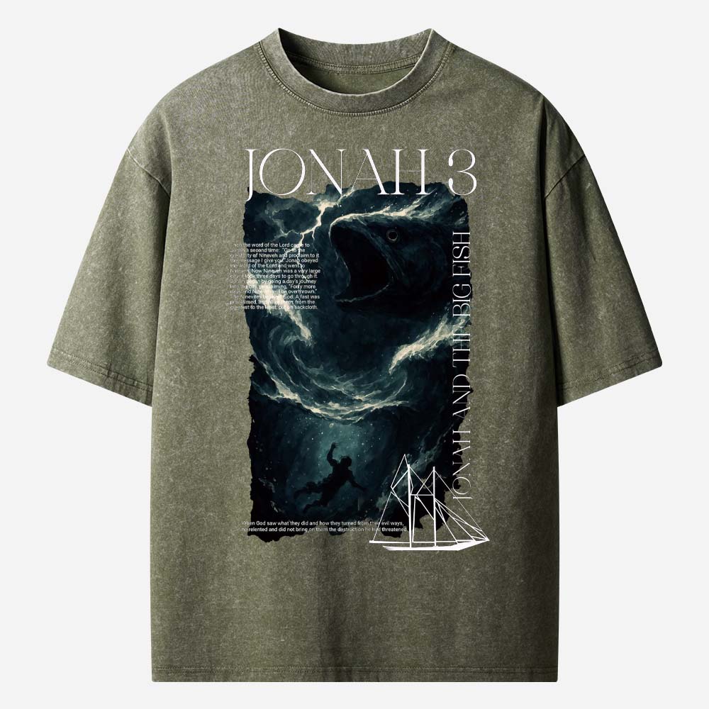  Bible Story Christian Washed T-Shirt