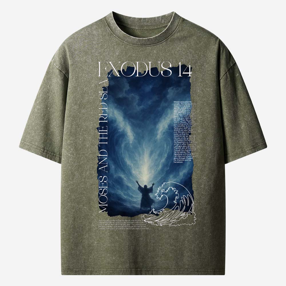  Bible Story Christian Washed T-Shirt