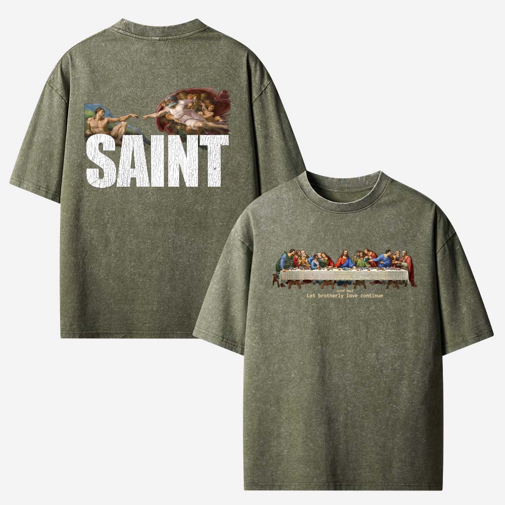  Saint Christian Washed T-Shirt
