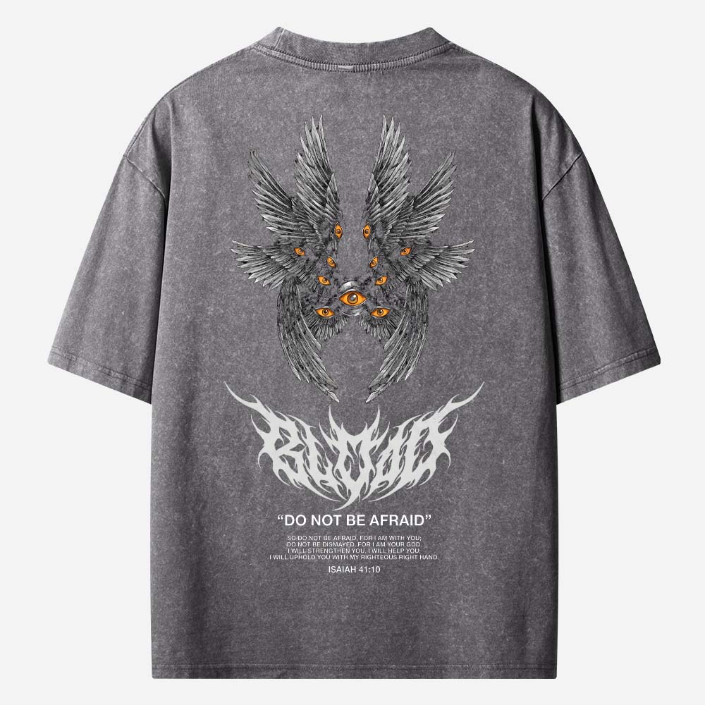 Black Seraphim Christian Washed T-Shirt