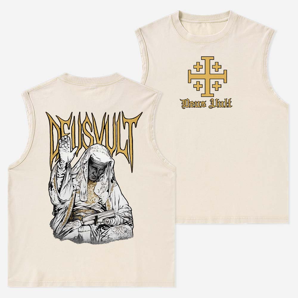 DEUSVULT Christian Washed Tank Top