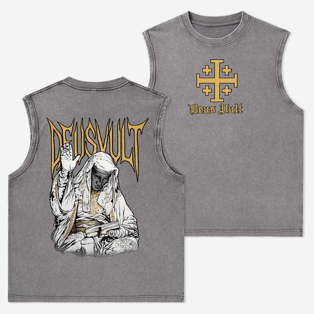 DEUSVULT Christian Washed Tank Top
