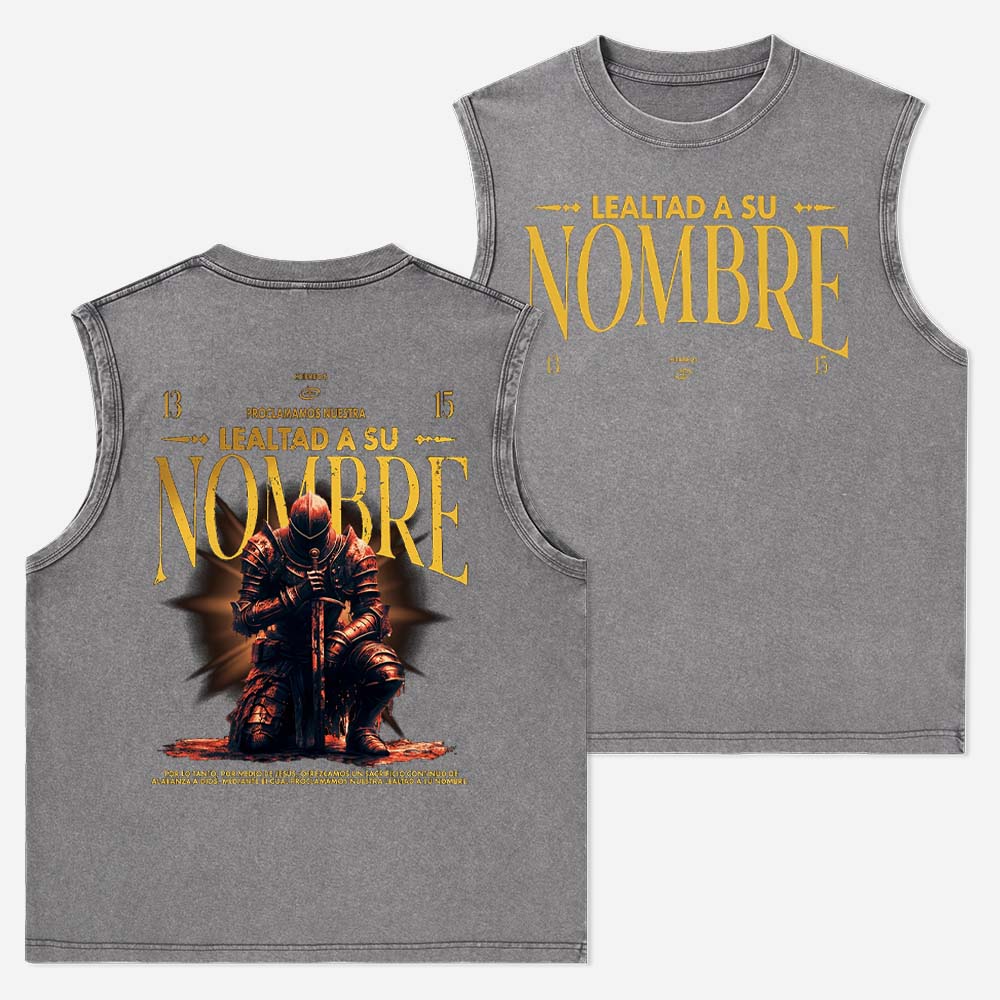 Lealtad a su Nombre Christian Washed Tank Top