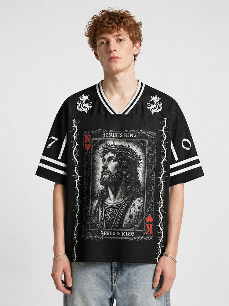 Jesus Is King Christian Mesh Jersey