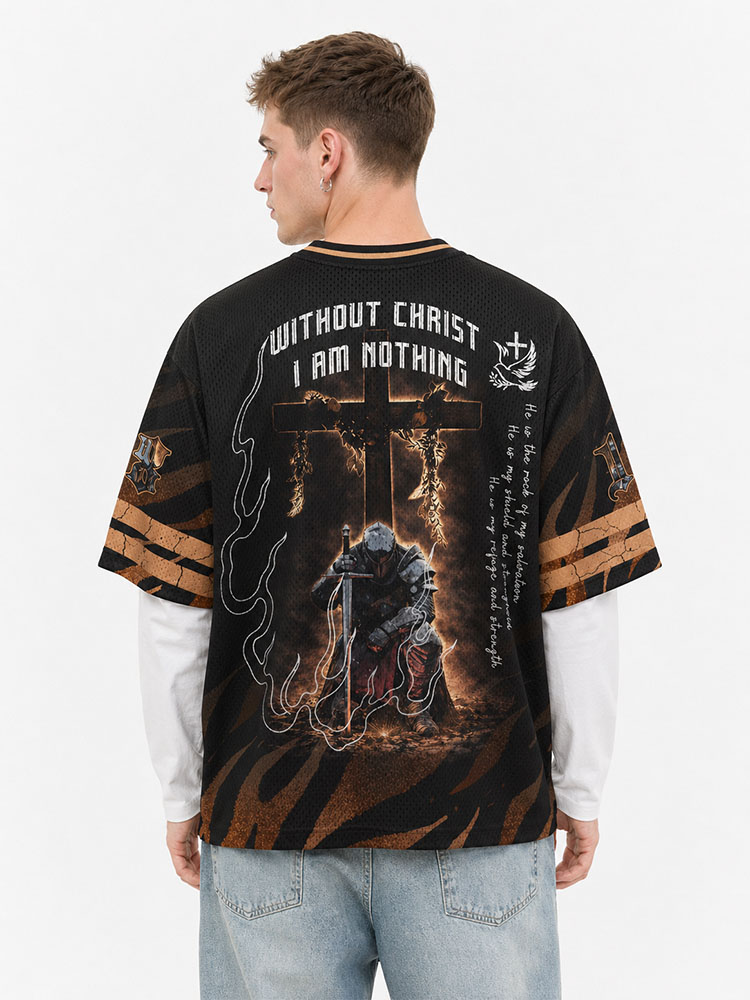 Without Christ I Am Nothing Christian Mesh Jersey