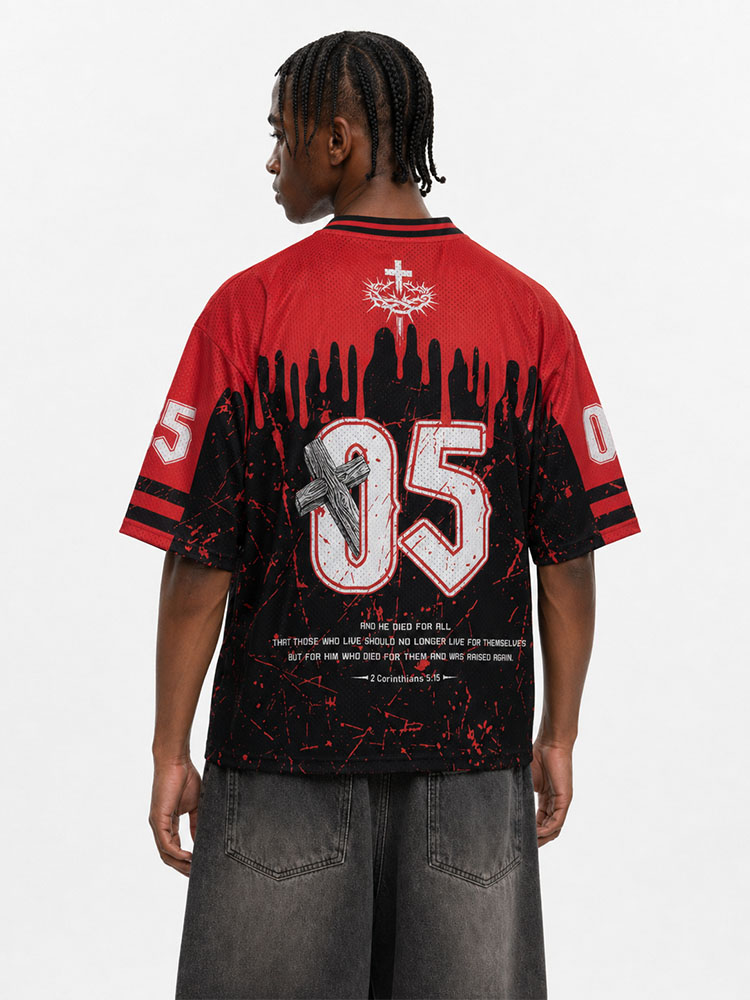 Jesus Died For Me Christian Mesh Jersey