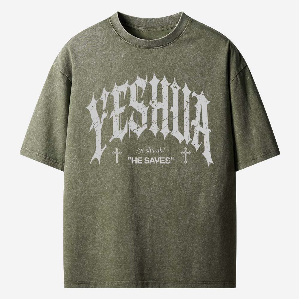 Yeshua Christian Washed T-Shirt