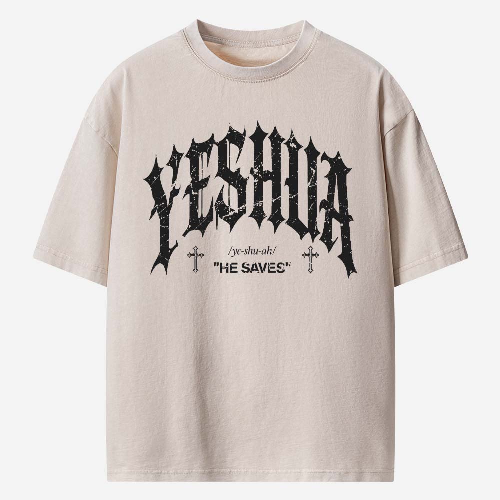 Yeshua Christian Washed T-Shirt