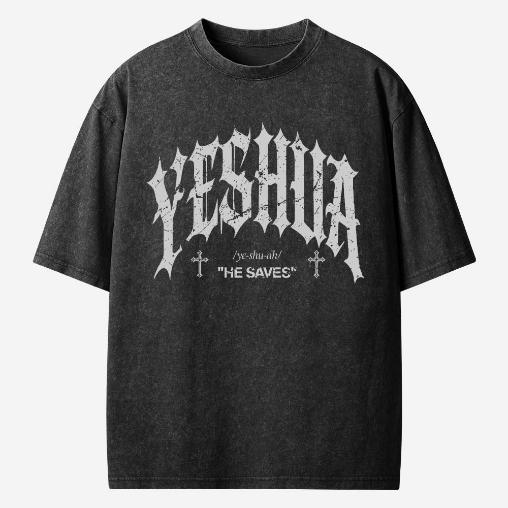 Yeshua Christian Washed T-Shirt