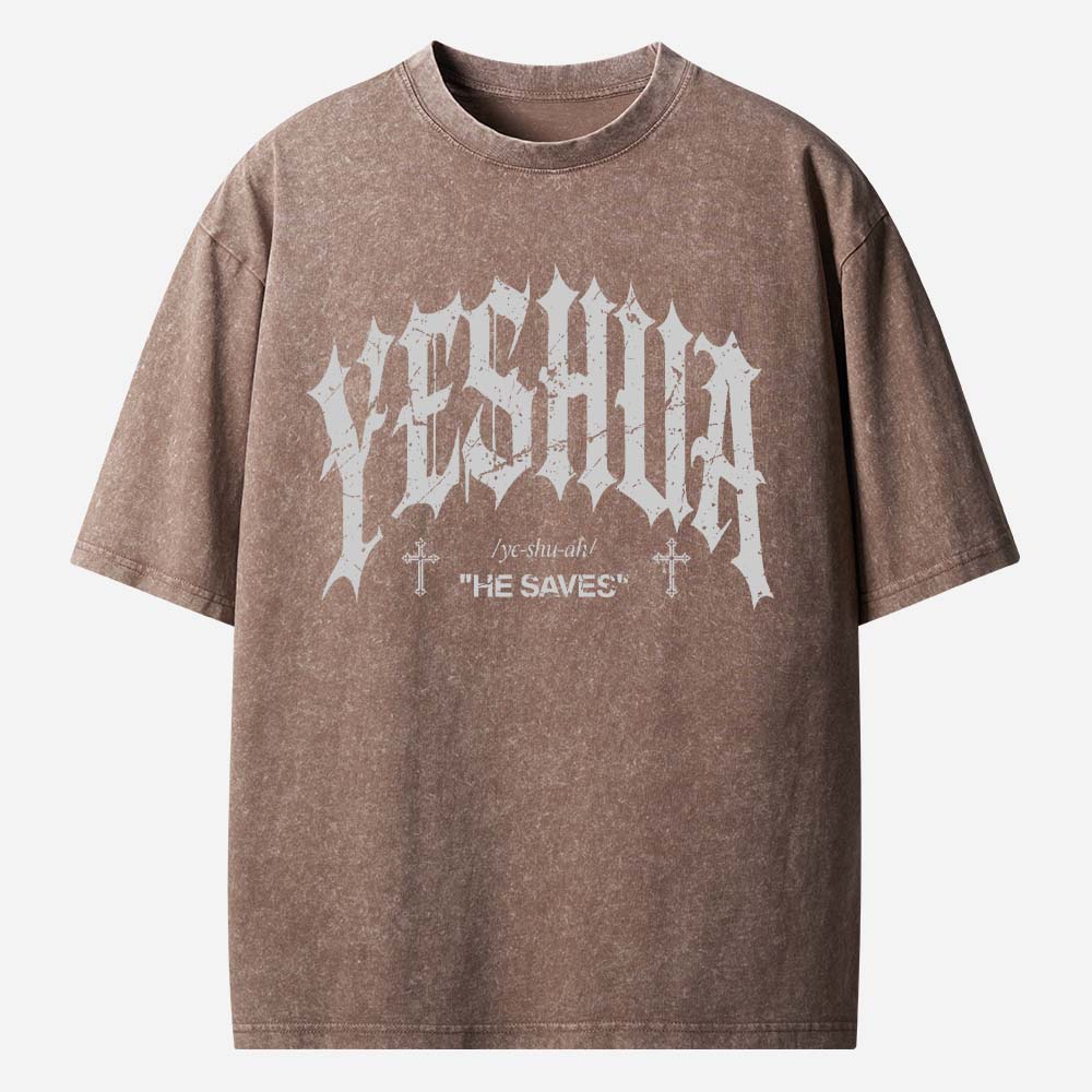 Yeshua Christian Washed T-Shirt