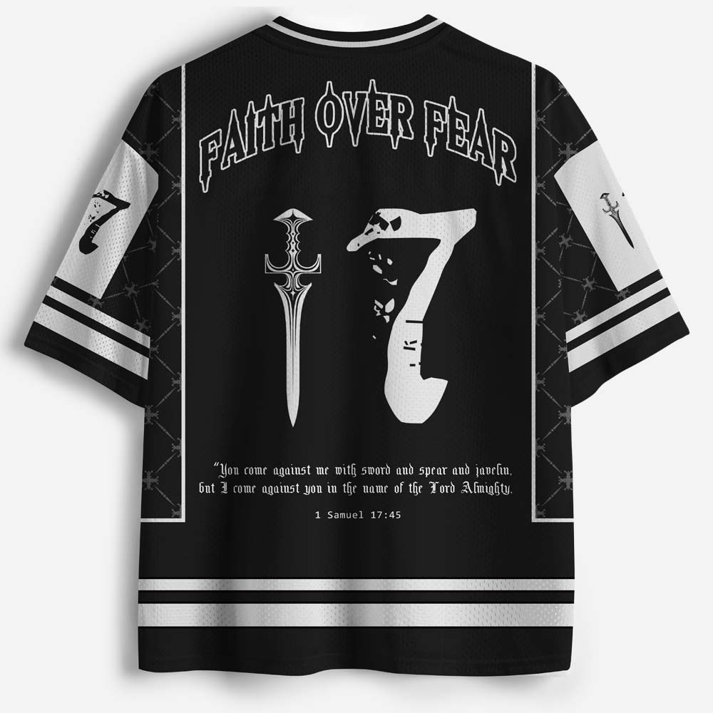 Faith Over Fear Christian Mesh Jersey