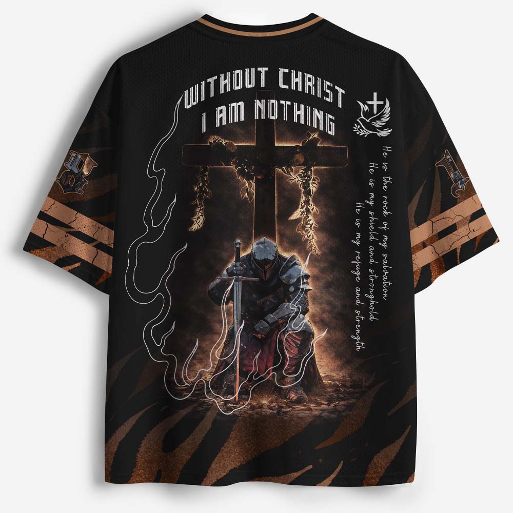 Without Christ I Am Nothing Christian Mesh Jersey