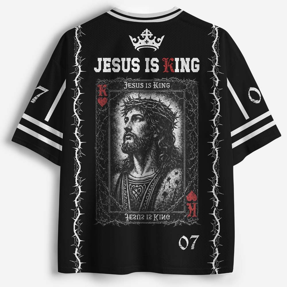 Jesus Is King Christian Mesh Jersey