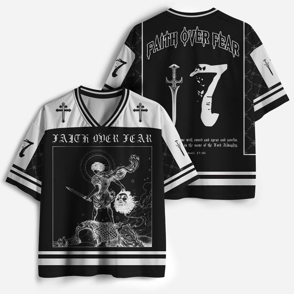 Faith Over Fear Christian Mesh Jersey