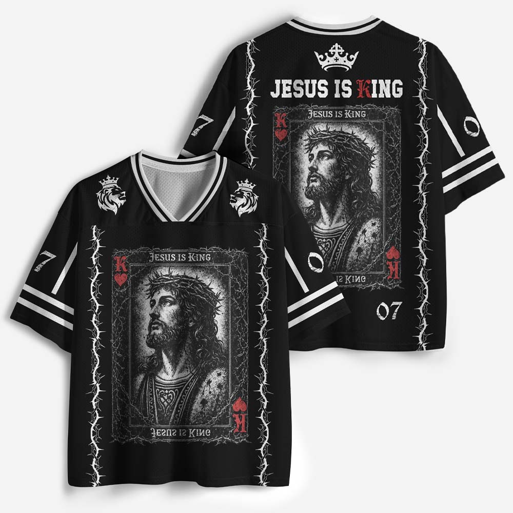 Jesus Is King Christian Mesh Jersey