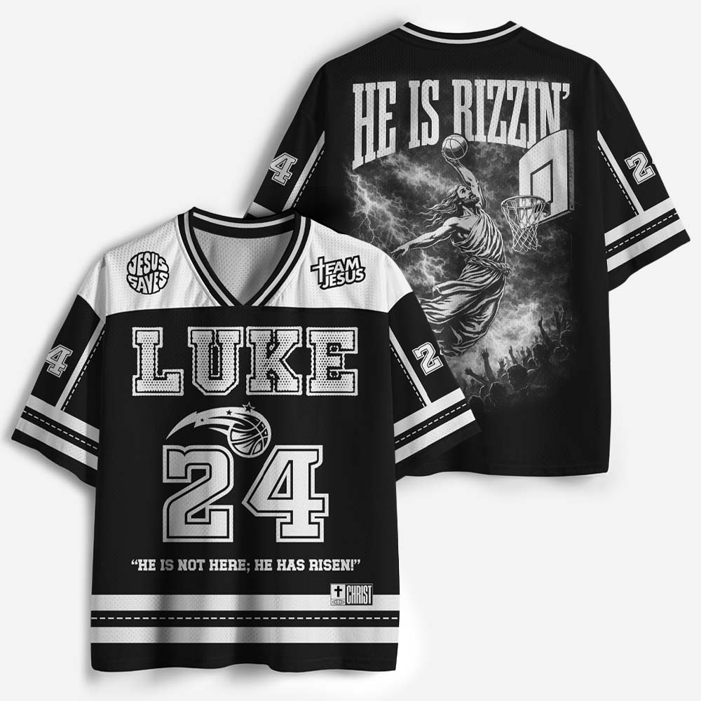 He Is Rizzen Christian Mesh Jersey