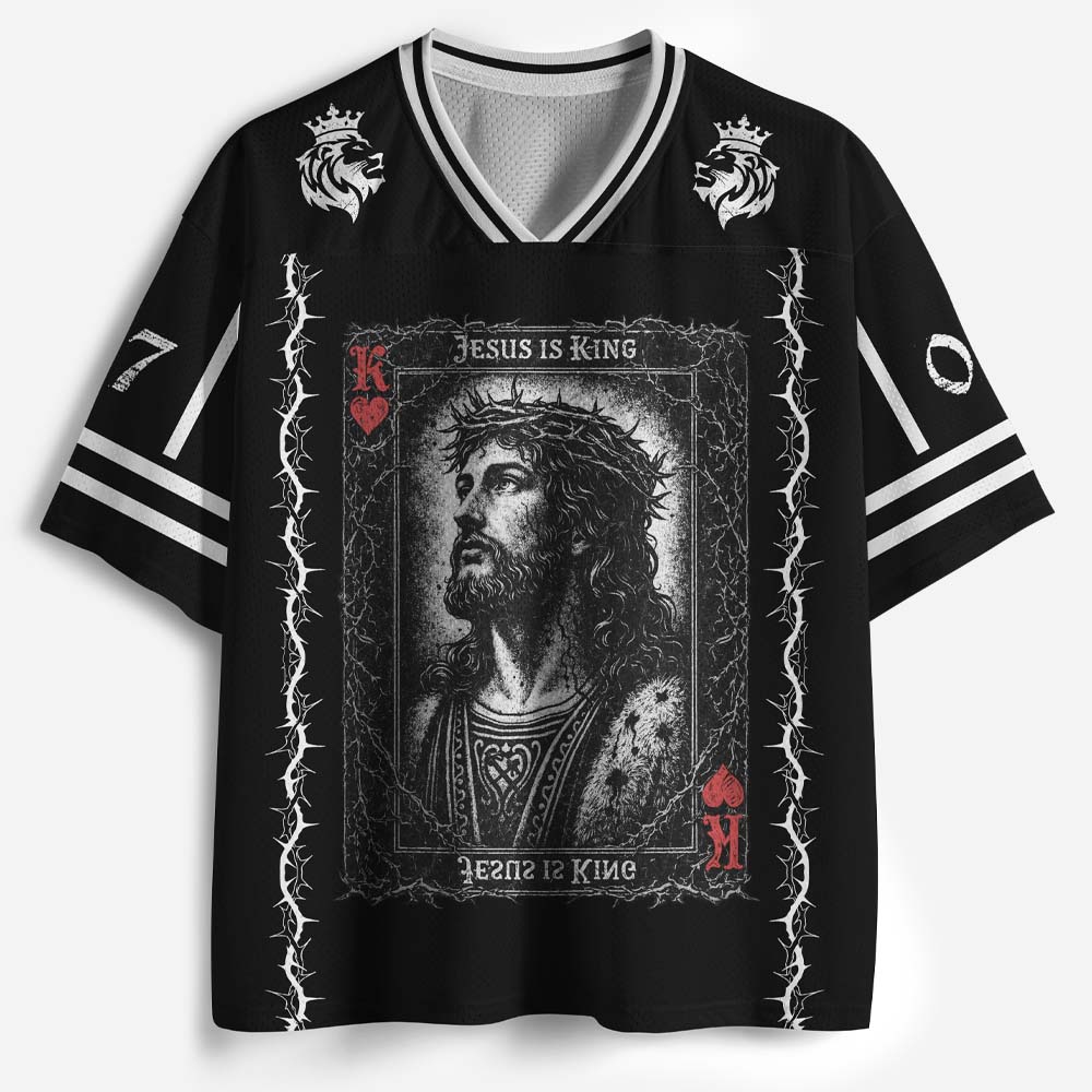 Jesus Is King Christian Mesh Jersey