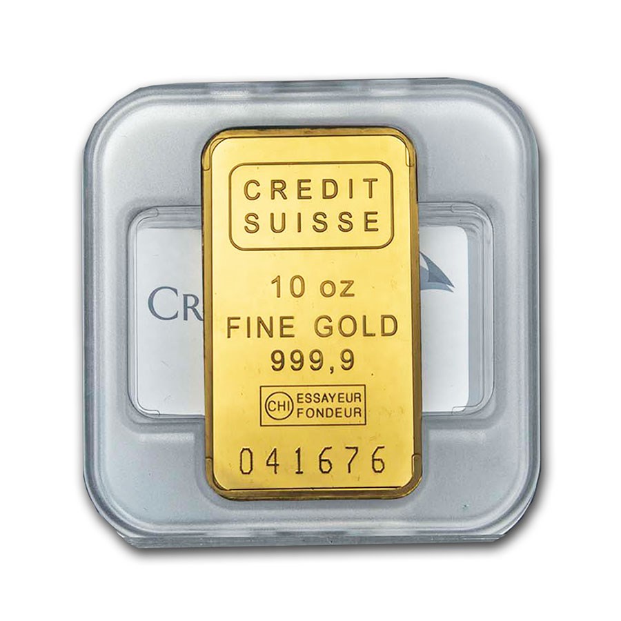 10 oz Gold Bar - Credit Suisse