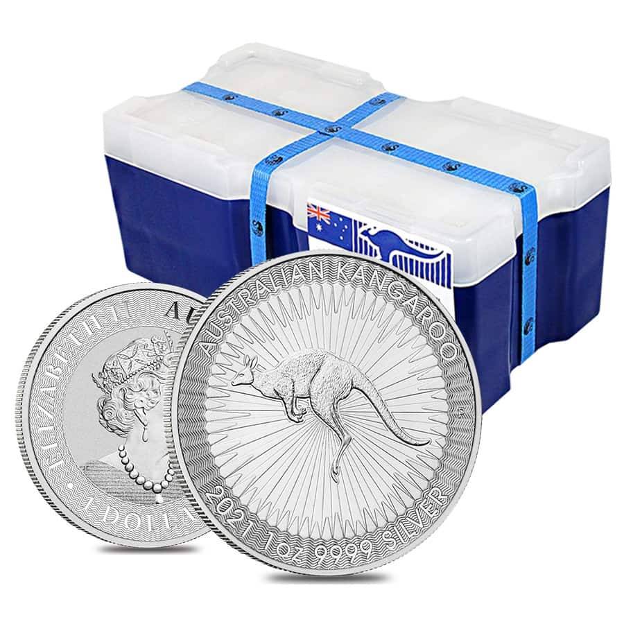 1 Oz Silver Australia Kangaroo 2021 BU - Bullion Mart
