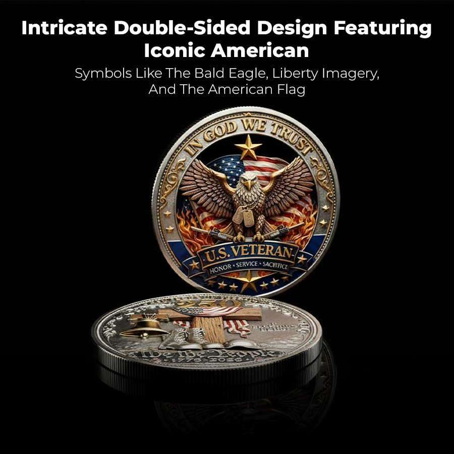 🔥Last Day 50% OFF🔥250 Years of Freedom Veteran Tribute Coin