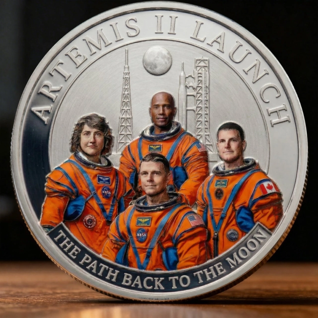 🚀 Flash Sale 60% OFF 🌕 Official Artemis II Lunar Mission Commemorative Coin 🚀