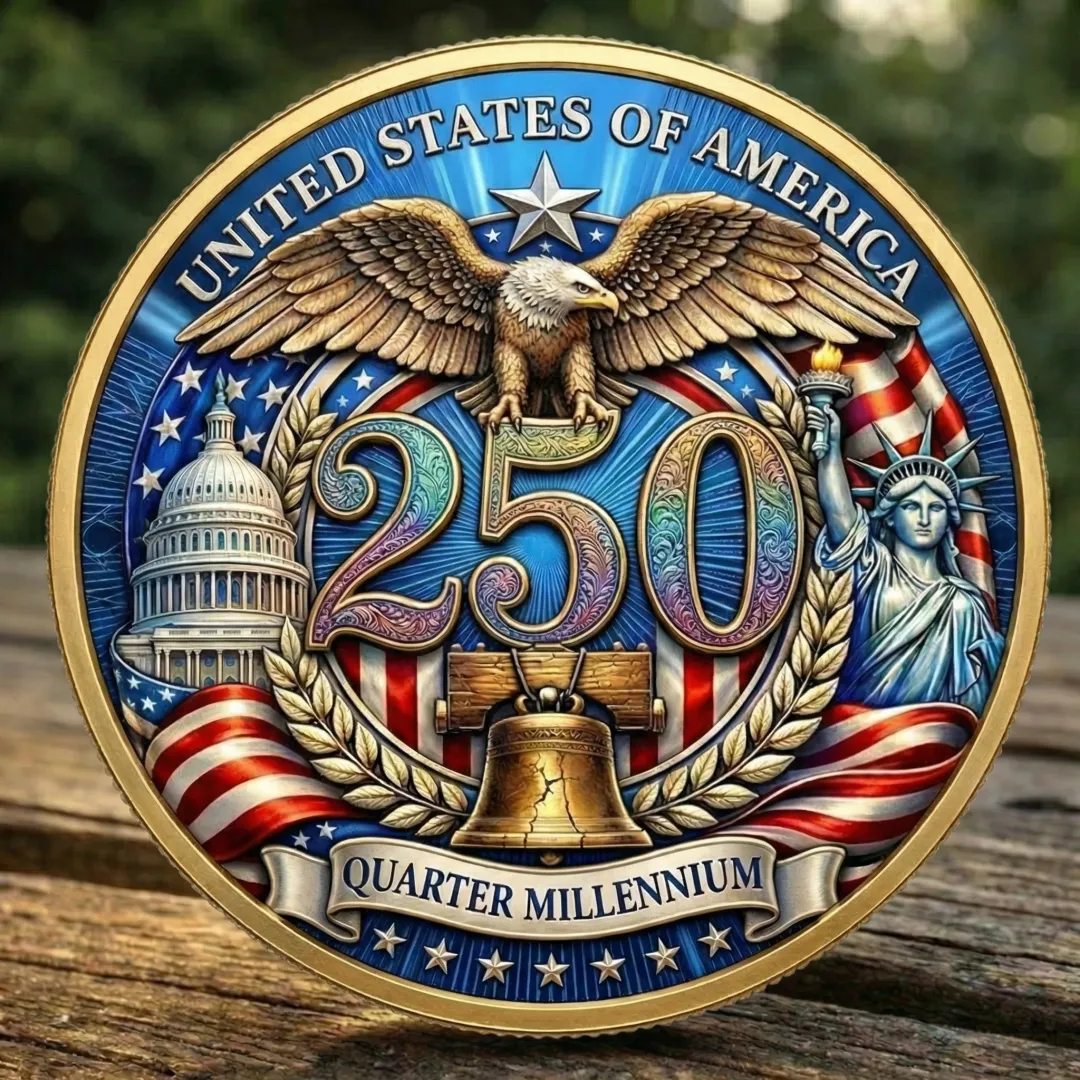 🏆NEW YEAR 60% OFF - America 250th Anniversary Commemorative Coin 🇺🇸✨🪙
