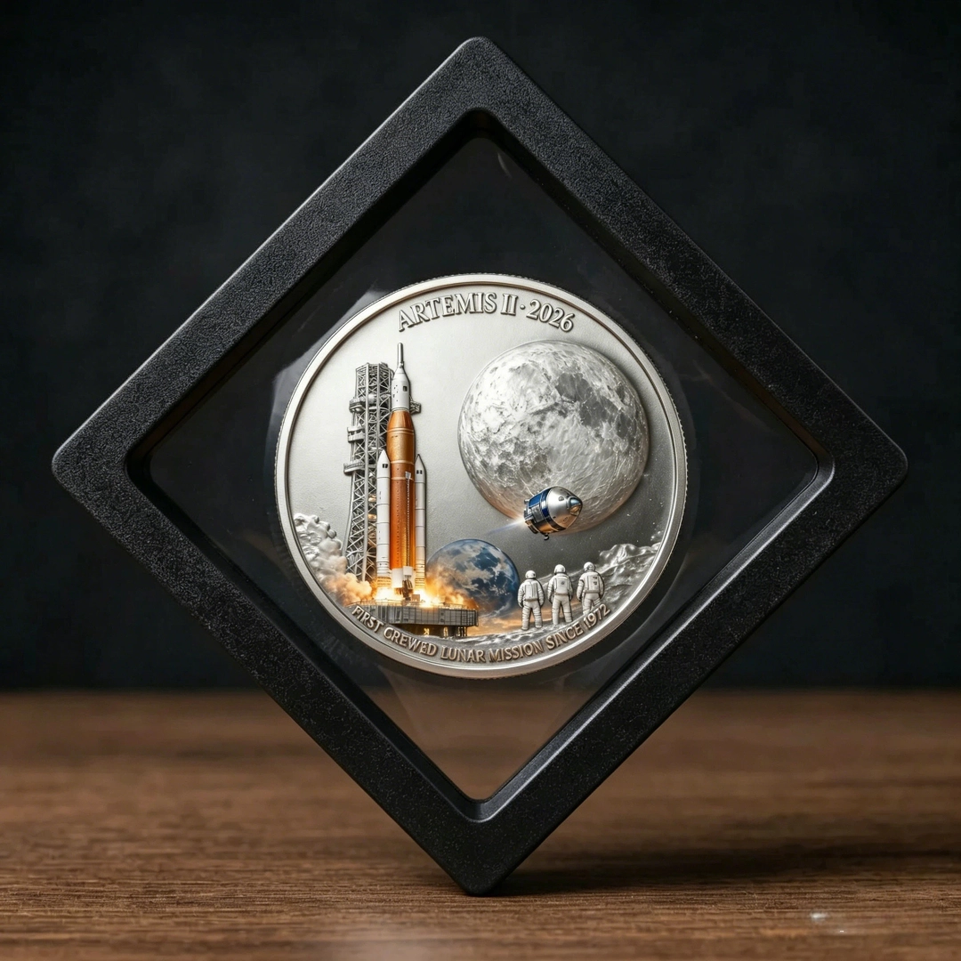 🚀 Flash Sale 60% OFF 🌕 Official Artemis II Lunar Mission Commemorative Coin 🚀
