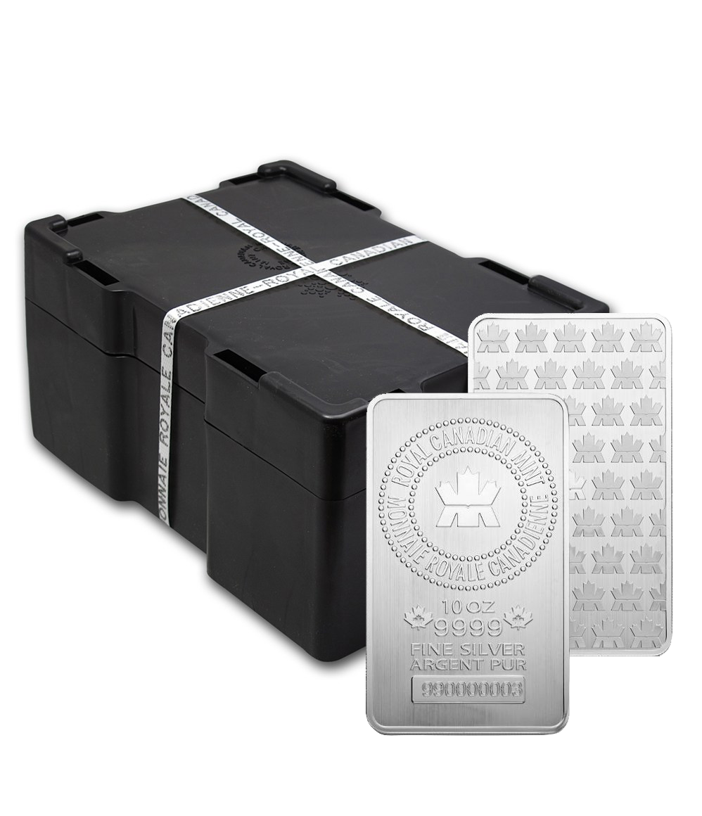 10 OZ SILVER ROYAL CANADIAN MINT BAR